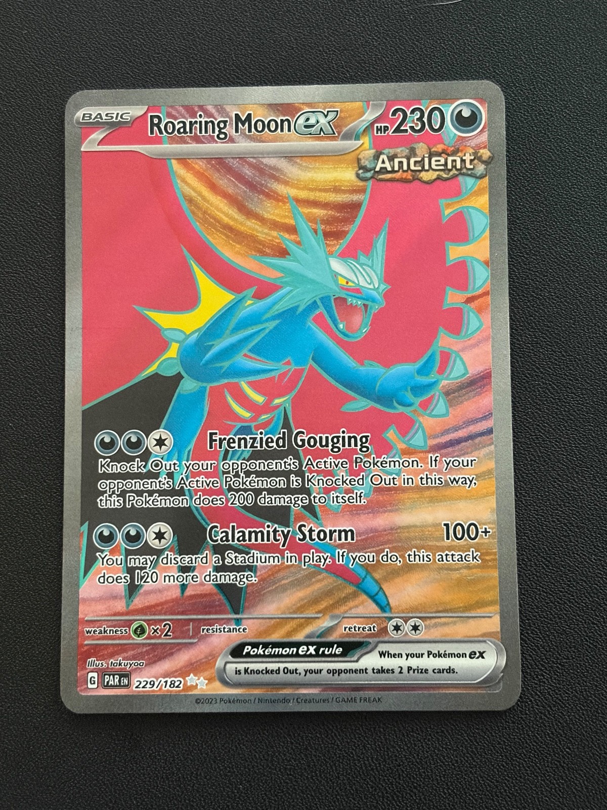 Roaring Moon ex SV04: Paradox Rift 229/182 Pokemon TCG Holo