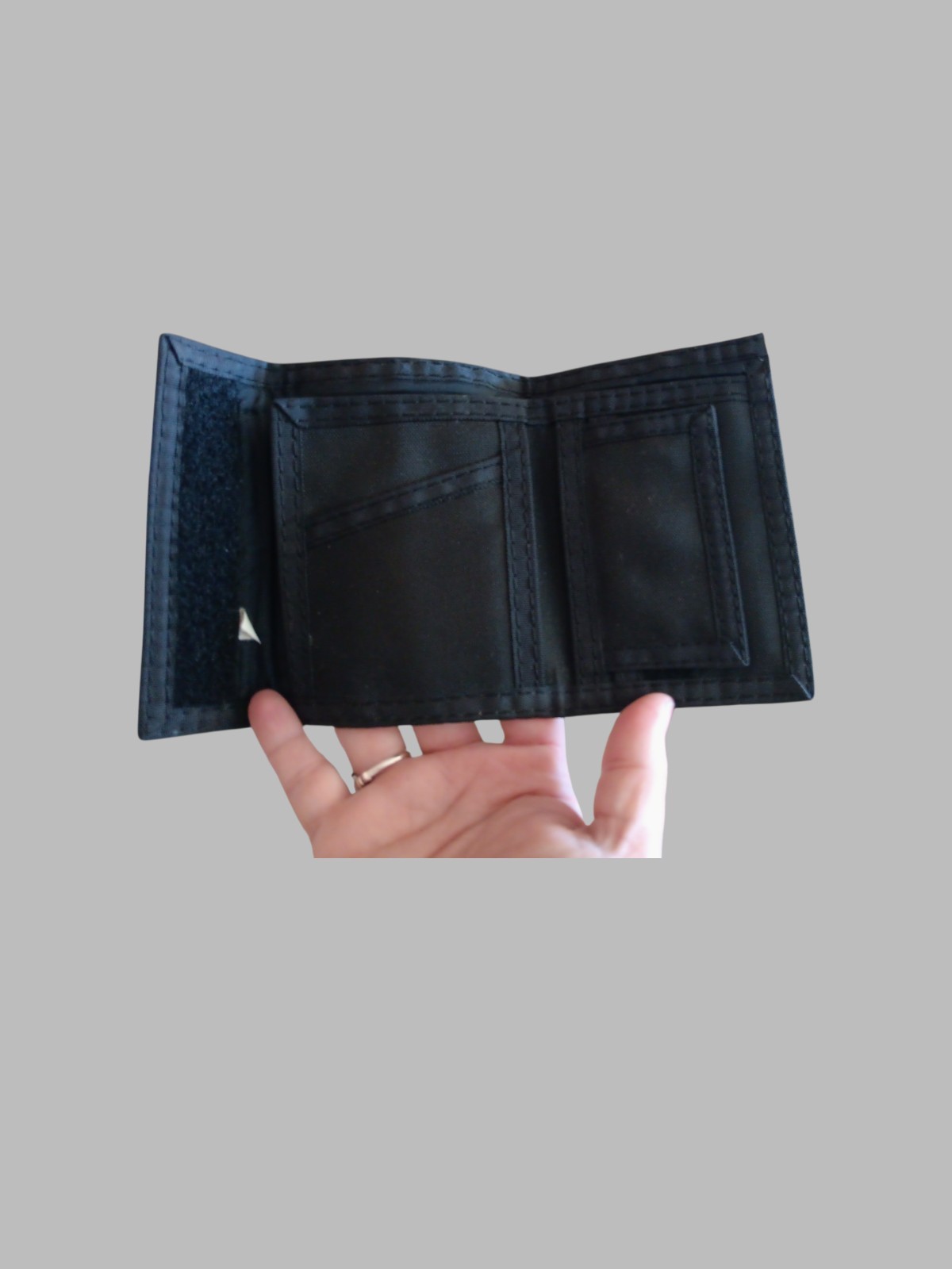 Deaf leopard Black Hook And Loop Wallet - image 3