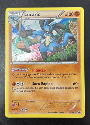 Pokemon Lucario BW85 - SWRIL - Black & White Black Star Promo Card