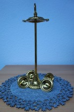 Adventskranzständer Messing gold für 4 Kerzen, hochglanzpoliert, TOP