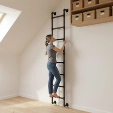 8-Step Ladder Bunk Bed Ladder High Loft Attic Step Ladders stool Ladder