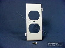 Leviton PSC8-W White 1-Gang Duplex Unbreakable Nylon Sectional Wallplate Cover