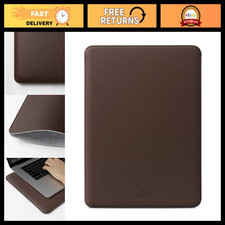 13 Inch Laptop Sleeve - Faux Leather Case for MacBook Air/Pro, Stylish Durable