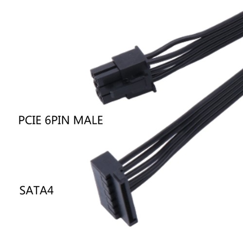 6PIN to 4x Power Module Line for Home and Office Computers with Single 6Pin - Afbeelding 6 van 8