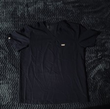 FIGS Technical Collection Leon Scrub Top Mens Medium Navy Blue V-Neck