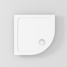 40mm Slimline Shower Enclosure Tray Quadrant / Offset Stone Tray & Free Waste