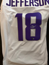 Justin Jefferson Minnesota Vikings Autographed Football Jersey Authentic