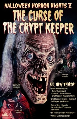 V Curse of the Crypt Keeper Halloween Horror Nights Print Wall Art Home Decor