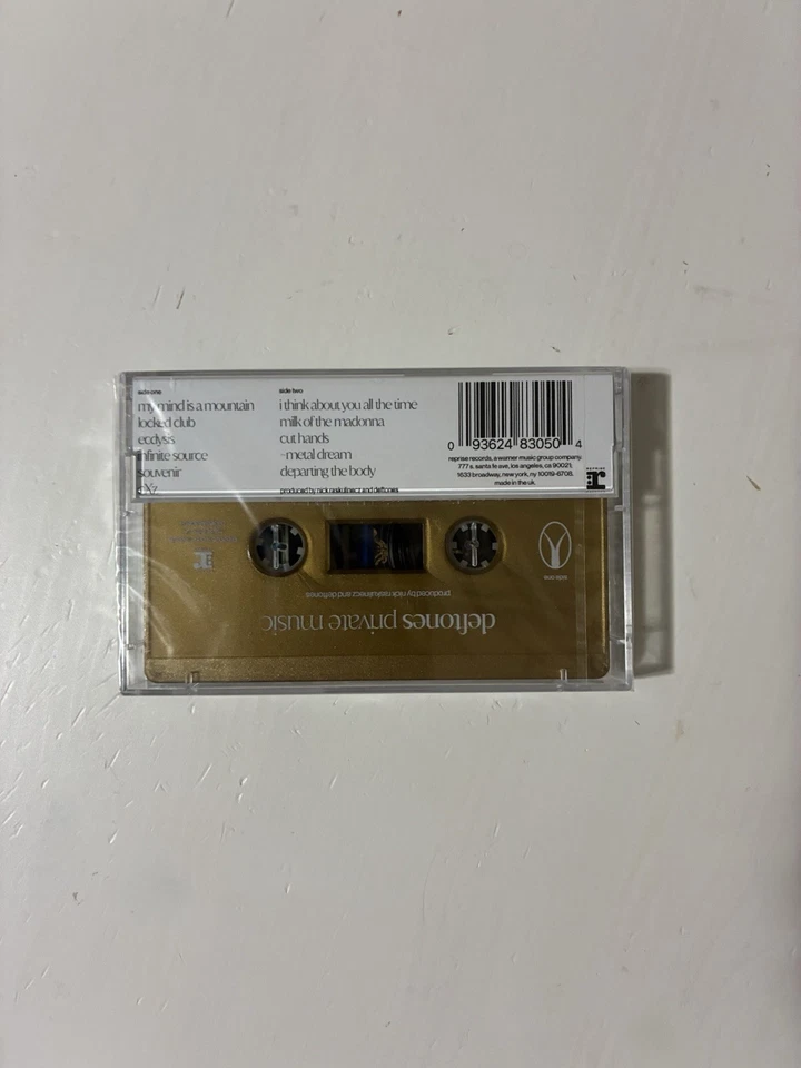 Deftones Private Music SEALED Gold CASSETTE Chino Moreno Team Sleep Crosses - Image 3 of 3