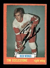 1973-74 Topps 124 Tim Ecclestone signed auto autograph BXCP39