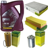 Mann Inspektionspaket 5L Mannol Diesel Tdi 5W-30 FüR Vw Polo Variant 1.9