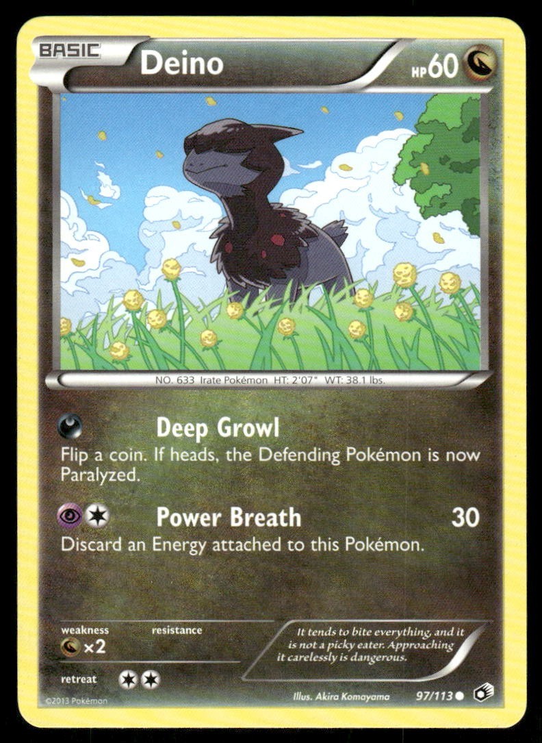 Pokemon Tcg Deino #97 Pokemon Legendary Treasures LP