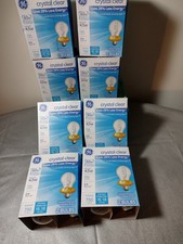 16 GE Crystal Clear 60W Uses 43W A19 Bulbs  2 Bulbs EACH PACKAGE