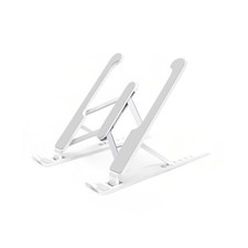 Supporto Pc Tablet Portatile Bianco Da Scrivania Cellulare Pieghevole Regolabile