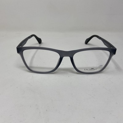 Lite Designs Eyewear JED MATTE TRANSPARENT GRAY  54-18-150 Eyeglasses CF12