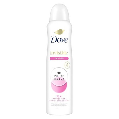 Dove Advanced Care Deodorant Spray, Clear Finish - 72-Hour Odor Control, 3.8 oz