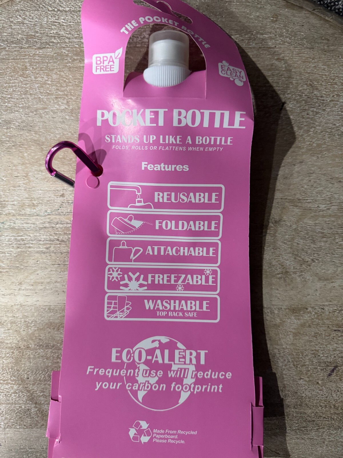 The Pocket Bottle Breast Cancer Awareness Reusable Water Bottle