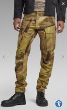 G-Star Raw Men's Rovic Zip Regular Tapered Cargo Pants Green Brown New