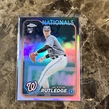 2024 Topps Chrome Refractor Jackson Rutledge #42 B-21