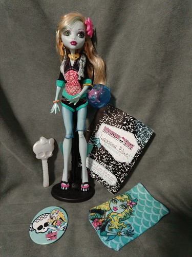 MONSTER HIGH G1 - Muñeca LAGOONA BLUE 1 WAVE, Mascota NEPTUNA, Diario/peine y + - Imagen 1 de 8