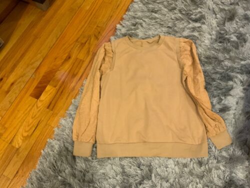 Womens Unbranded sweatshirt size XL brown long sleeve new in package