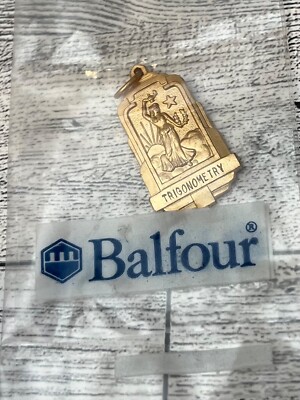 Balfour Pendant Charm Achievement Academic Trigonometry honors award Graduation 