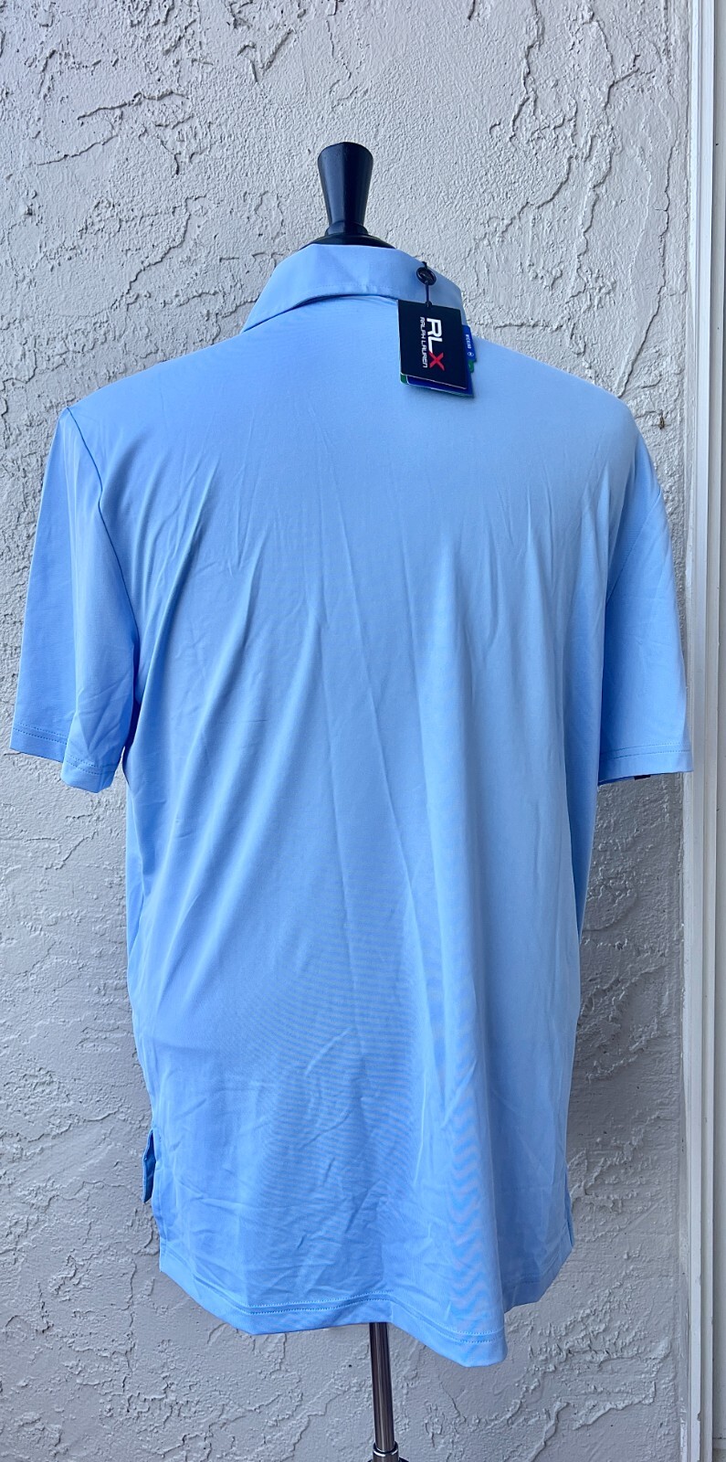 Ralph Lauren RLX Pebble Beach Light Blue Golf Polo Size Medium NWT thumbnail 3