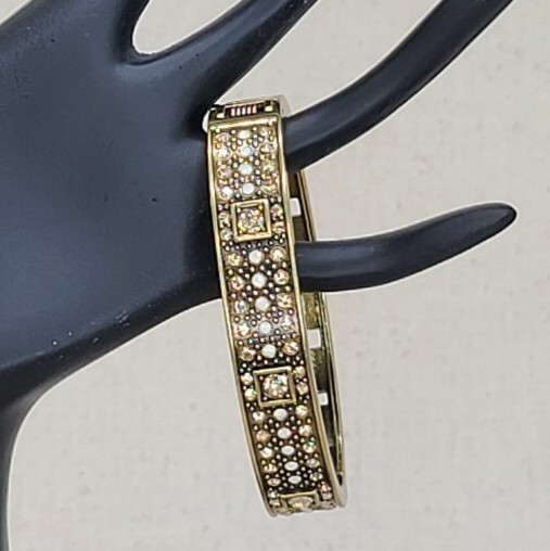 Heidi Daus hinged bangle bracelet multiple colors… - image 2