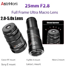 AstrHori 25mm F2.8 2X-5X Full Frame Ultra Macro Lens for Sony E RF Z FX L Mount