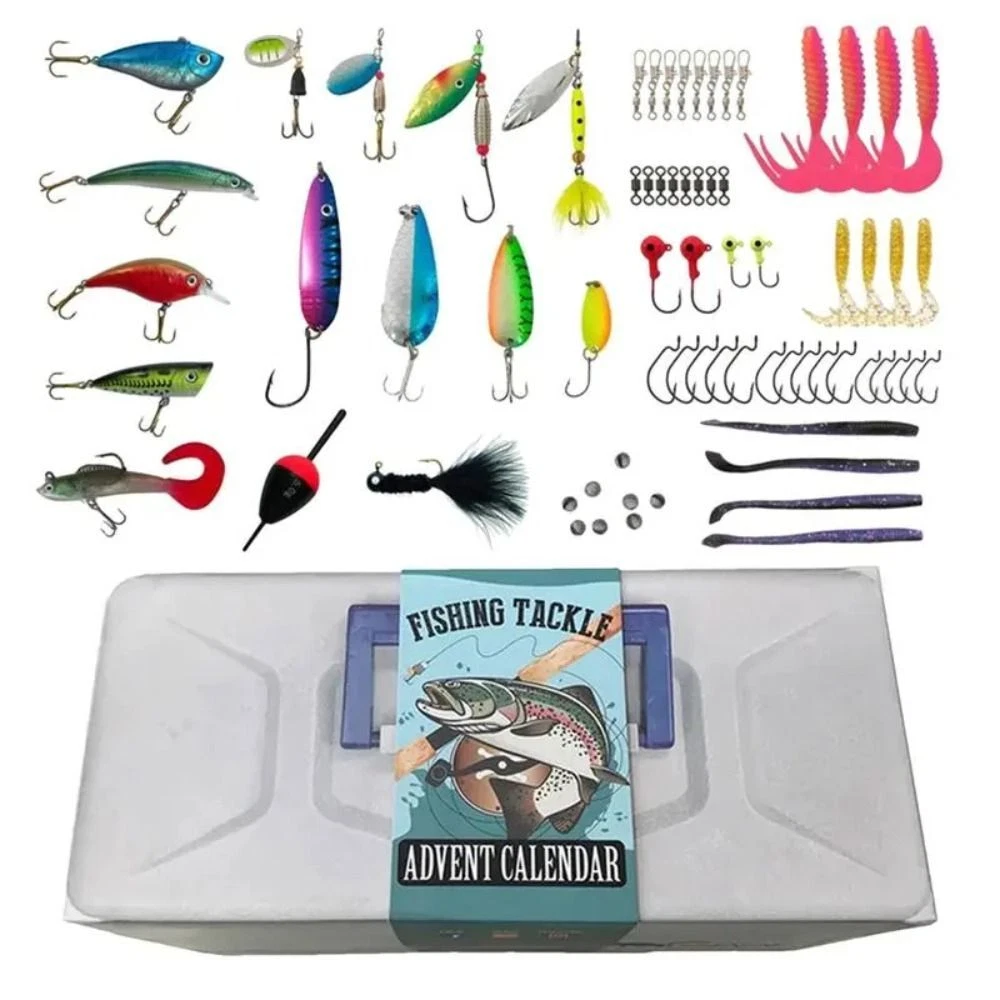 Environmental Friendly Fishing Tackle Box ABS Fishing Lure Set Father men