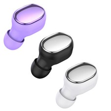 Mini Wireless Headset Bluetooth Earphone Single Earpiece Built-in Mic for Call