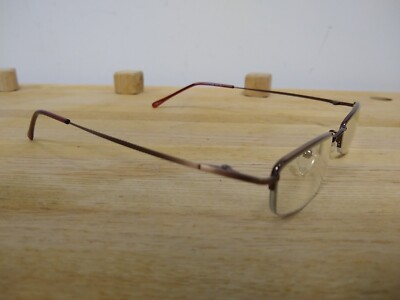 Modern Times Eyeglasses Peace 49-18-135 Coffee/Bronze Half  display picture 3