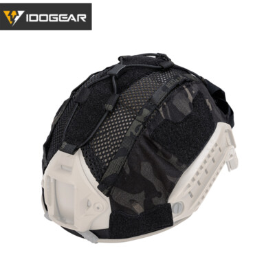 IDOGEAR Camo Tactical Helmet Cover For FAST Helmets – Military, Airsoft & Outdoor Use
