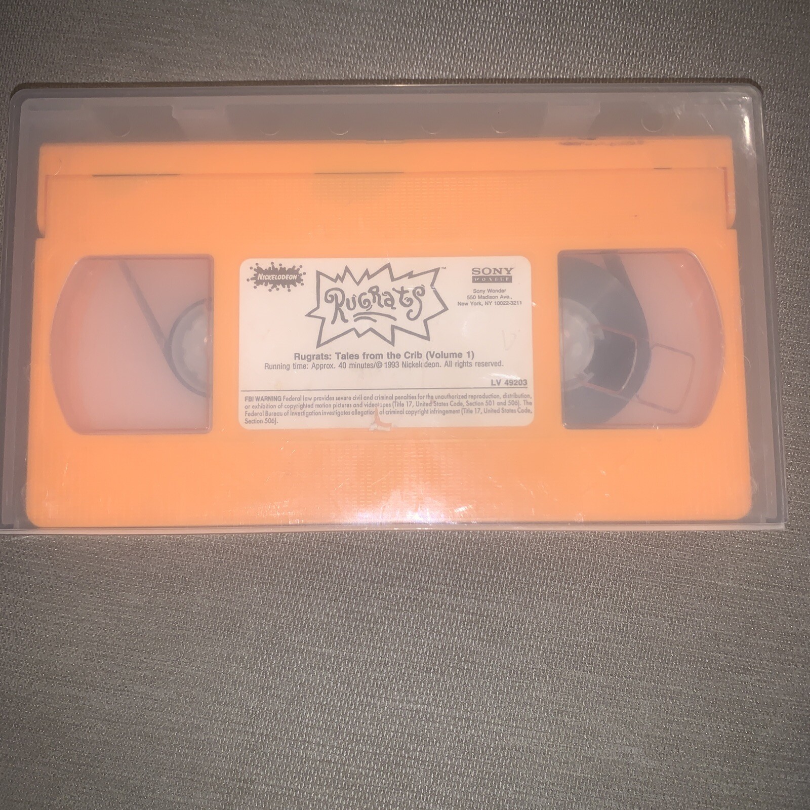 This Orange Vhs Tape Of Rugrats Rnostalgia vrogue.co