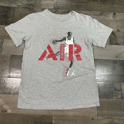 Jordan T-Shirt Boys L Large Gray Michael Jordan Air Jordan Short