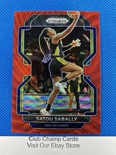 2022 #34 Satou Sabally Panini Prizm WNBA Red Wave Prizm Dallas Wings
