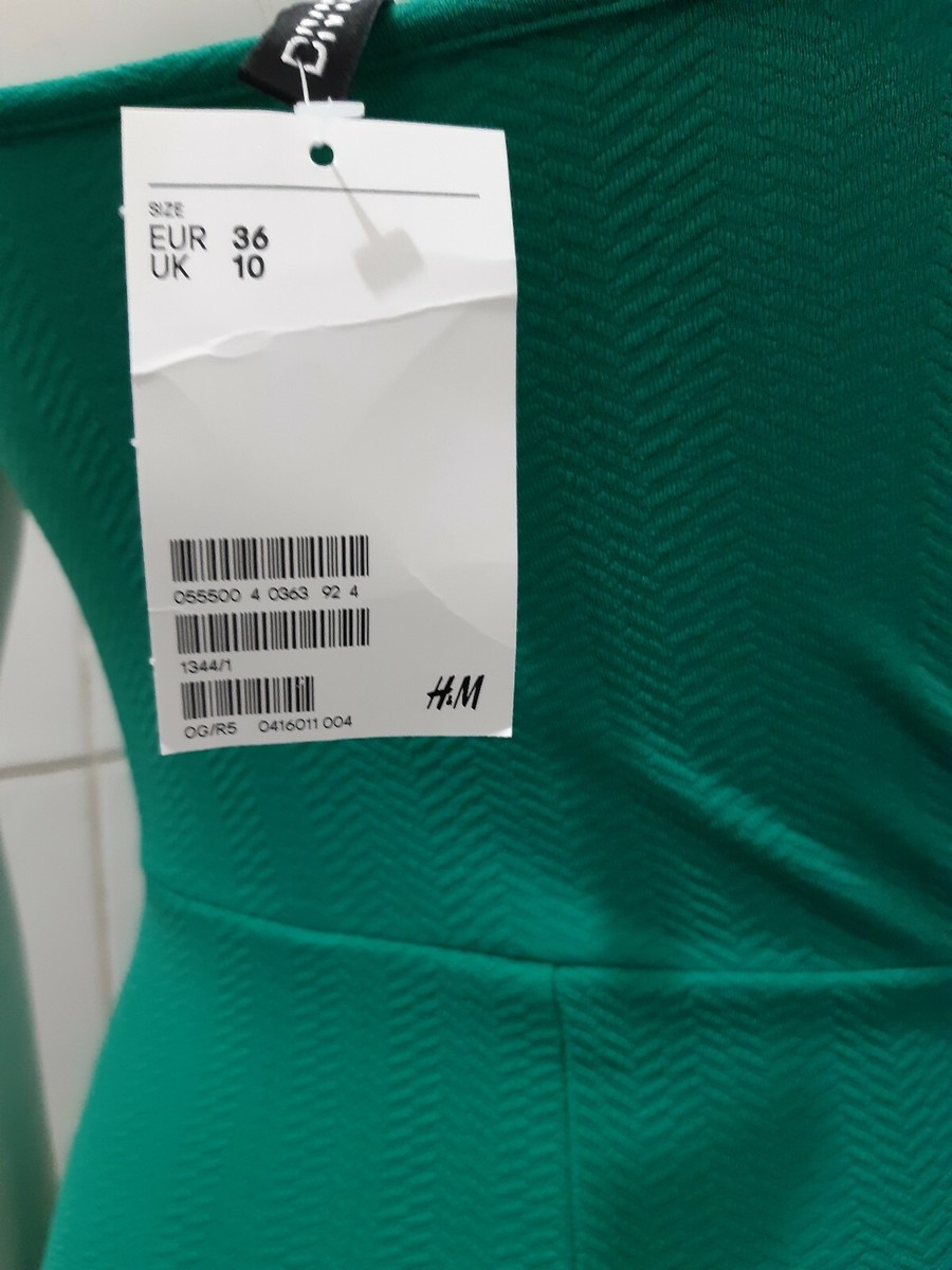 NEW H&M Green Bodycon Dress UK 10 | eBay NEW H&M Green Bodycon Dress UK 10 | eBay