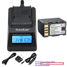 Kastar Battery LCD Fast Charger for BN-VF823  GZ-MG148 GZ-MG148AA GZ-MG148EK