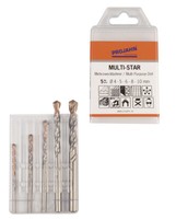 Projahn MULTI-STAR Mehrzweckbohrer-Set 5Tlg Ø 4-10 Mm Zylinderschaft 57002