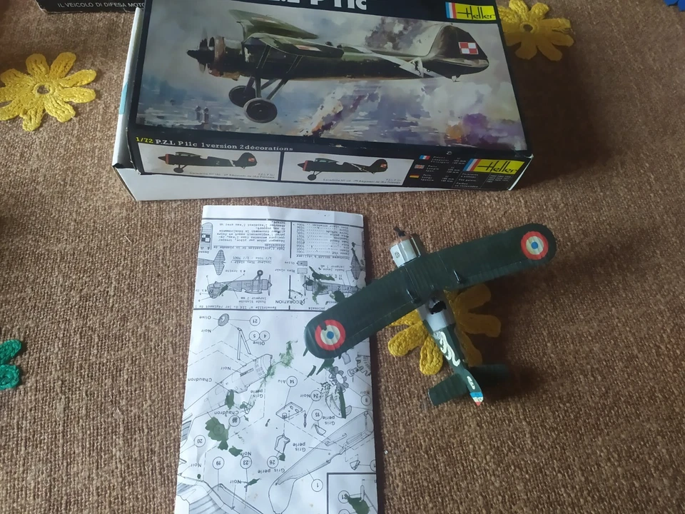 HELLER P.Z.L. P11C AEREO 1/72 MODEL KIT VINTAGE PER CUSTOM KITBASHING - Immagine 3 di 4