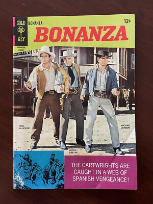 Bonanza #25 (Gold Key 1967) Western TV Comic Little Joe Michael Landon 4.0 VG