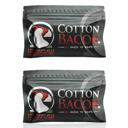 2 pack Cotton Bacon V2 By Wick 'N' Vape! Organic Cotton UK STOCK! First  Class