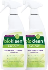 Bac-Out Natural Bathroom Cleaner - 2 Pack - Enzyme Professional Strength, Enzyma