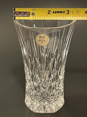 置物 70s 80s Vintage RCR  Crystal Rock Vintage RCR Royal Crystal Rock 6 Sided Bud Vase 24% Lead Crystal 5
