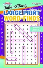 Take-Along Large Print Word Find Puzzle Book-Word Search Volume 75 - VERY GOOD
