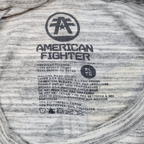 Camiseta American Fighter Para Hombres XL Doble Cara Estampado Gráfico Gris Brezo Overdye - Imagen 7 de 10