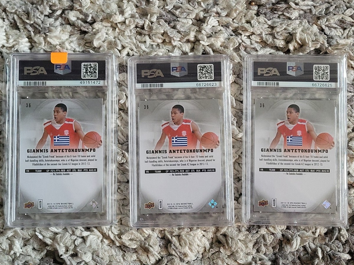 1) PSA 9 - 2013 SP Authentic #36 - GIANNIS ANTETOKOUNMPO