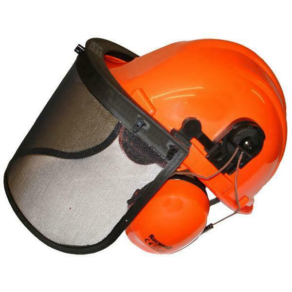 Chainsaw Safety Helmet Complete With Ear Defenders and Visor for sale