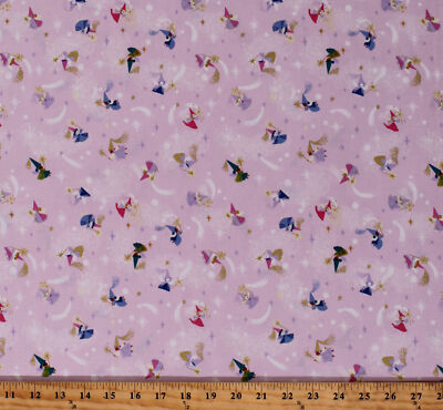 Cotton Fairies Little Brier Rose Fairytale Pink Fabric Print by the Yard D681.25