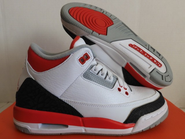 Fire Red Nike Air Jordan 3 Retro Gs 13 1 Youth Size 5y For Sale Online Ebay